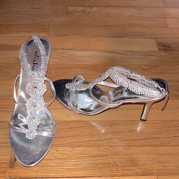 Alisha Hill Embellishment Heeled Sandals ✨ Perfect for Prom! - Picture 1 of 6